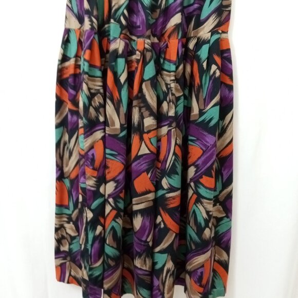 Vintage Phillip Lawrence Skirt Set Pull on Skirt with Blouse Women's Size 10 - Picture 12 of 16